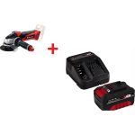 Einhell TE-AG 18/115 Li, Akülü Avuç Taşlama Seti (2,50 Ah starter kit dahildir)