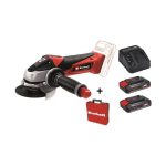 Einhell Te-Ag 18/115 Li Akülü Avuç Taşlama + 2 x 2.5 Ah Starter Kit + Çanta