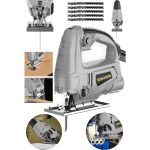 Graizer Alman 4000 W Sjs Metal Şanzuman 6 Kademe Devirli Bakır Sargili Dekupaj Testere makinesi Gg