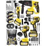 Graizer Alman 999 Vf 20 Ah 4 Lü Set Akülü Şarjlı Kırıcı Delici Taşlama Vidalama Somun Sökme Set